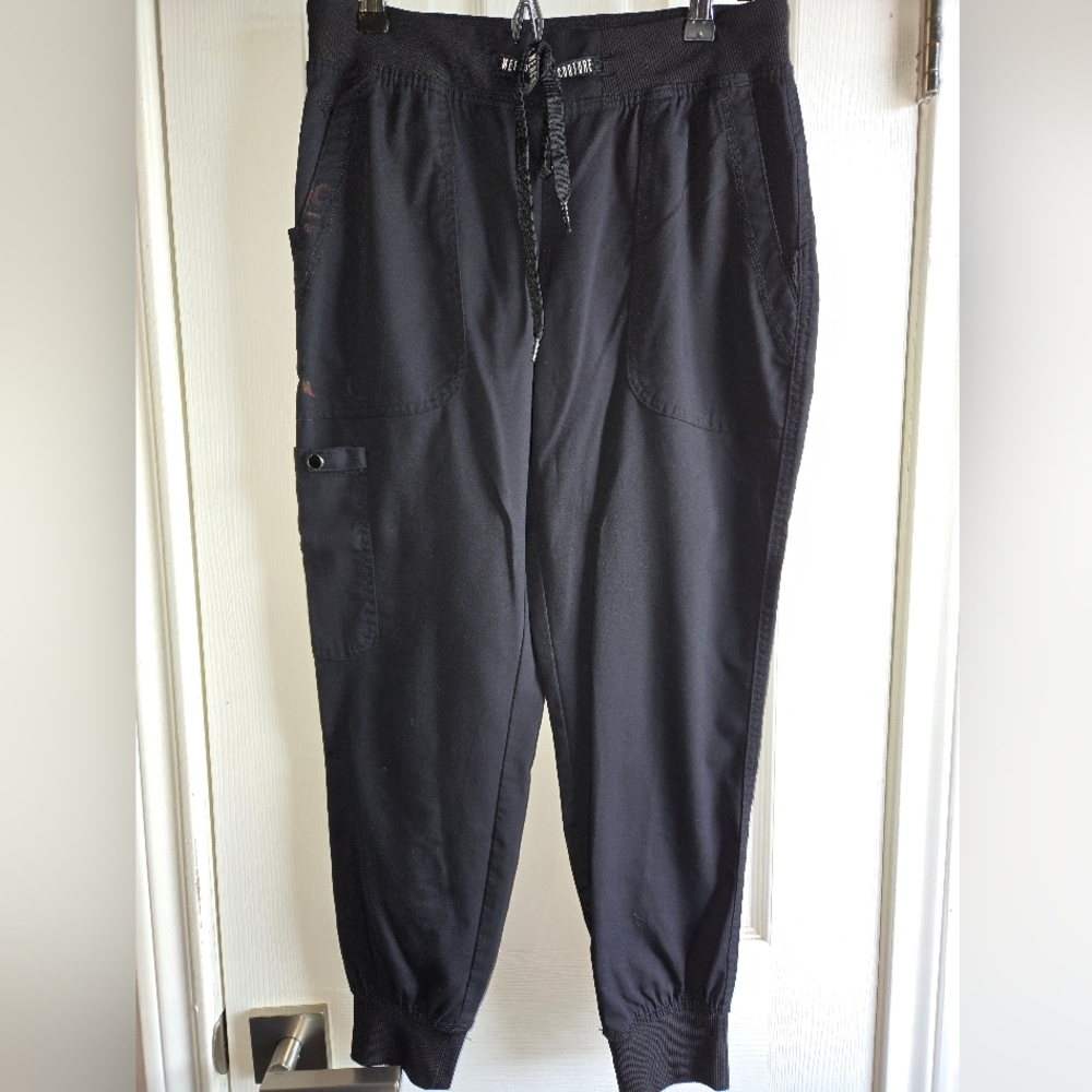 Med Couture Black Jogger Pants Small Petite